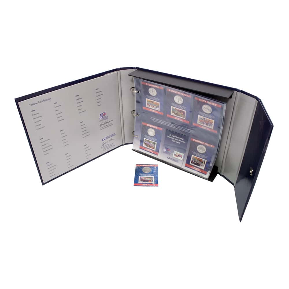 Coin Collector Box and Binder Set 52 States
